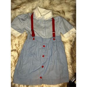 “Lil” Airess Vintage Dress with Suspenders